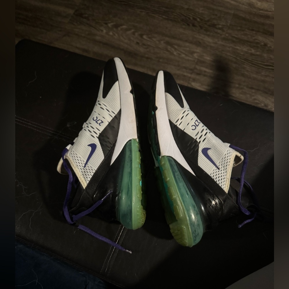Nike WMNS Air Max 270 White Black Teal Purple - Picture 7 of 8